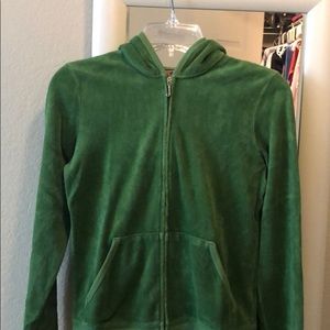 Terry cloth zip up